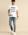 Shop Men's White Mood Of The Day Panda Graphic Printed T-shirt-Design