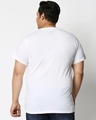 Shop Men's White Never Mind Typography Plus Size T-shirt-Design