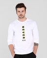 Shop Men's White Never Mind Typography T-shirt-Front