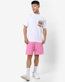Shop Men's White Not So Straight Multicolor Pocket Typography Oversized Fit T-shirt
