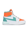 Shop Men's White & Orange Premium Sneakers