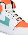 Shop Men's White & Orange Premium Sneakers