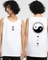 Shop Men's White Order in Chaos Graphic Printed Vest-Front