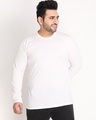 Shop Men's White Plus Size T-shirt-Front