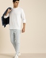 Shop Men's White Oversized T-shirt-Design