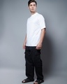 Shop Men's White Oversized T-shirt-Full