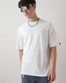 Shop Men's White Oversized T-shirt-Front