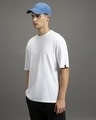 Shop Men's White Oversized T-shirt-Full