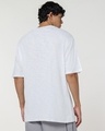Shop Men's White Oversized T-shirt-Full