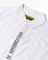 Shop Men's White Overthinking Typography Shirt