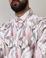 Shop Men's White & Pink All Over Printed Shirt