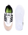 Shop Men's White & Pink Color Block Sneakers-Full