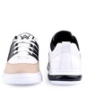 Shop Men's White & Pink Color Block Sneakers