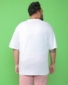 Shop Men's White Plus Size Oversized T-shirt-Design