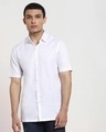Shop Men's White Plus Size Oversized Shirt-Front