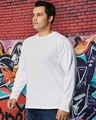 Shop Men's White Plus Size T-shirt-Front