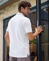 Shop Men's White Polo T-shirt-Full