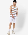 Shop Men's White Pride Multicolor Striped Vest