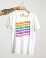 Shop Men's White Pride Pride Pride Typography T-shirt-Design