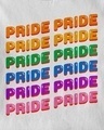 Shop Men's White Pride Pride Pride Typography T-shirt-Full