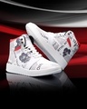 Shop Men's White Printed Casual Shoes-Front