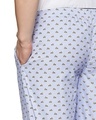 Shop Men's White Printed Cotton Pyjamas Single-Full