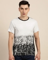 Shop Men's White Graphic Printed T-shirt-Front