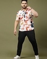 Shop Men's White All Over Printed Plus Size Shirt