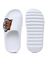 Buy Men's White Printed Sliders Online in India at Bewakoof