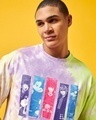 Shop Men's White & Purple Kingdom Warrior Tie & Dye Oversized T-shirt