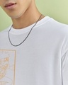 Shop Men's White Rasengan Graphic Printed Oversized T-shirt