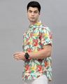 Shop Men's White & Red All Over Floral Printed Shirt-Full