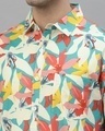 Shop Men's White & Red All Over Floral Printed Shirt