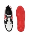 Shop Men's White & Red Color Block Casual Shoes