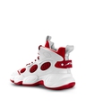 Shop Men's White & Red Color Block High-Top Sneakers-Design