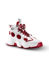 Shop Men's White & Red Color Block High-Top Sneakers-Full