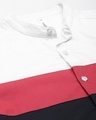 Shop Men's White & Red Color Block Shirt-Full