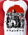 Shop Men's White & Red Z Fighters Graphic Printed T-shirt-Full