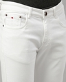 Shop Men's White Regular Fit Mid-Rise Jeans