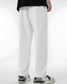 Shop Men's White Relaxed Fit Track Pants-Design
