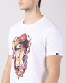 Shop Men's White Anime Sasuke Naruto Graphic Printed T-shirt