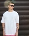 Shop Men's White See You On Mars Graphic Printed Oversized T-shirt-Front