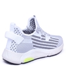 Shop Men's White Self Design Lace-Up Sneakers-Full