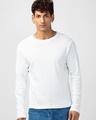 Shop Men's White Self Designed T-shirt-Front