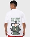 Shop Men's White Shikamaru Graphic Printed Oversized T-shirt-Design