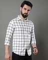Shop Men's White Checked Shirt-Design