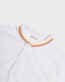 Shop Men's White Short Collar Tipping Polo T-shirt