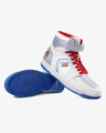 Shop Men's White & Silver NASA Color Block High Top Sneakers-Design