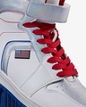 Shop Men's White & Silver NASA Color Block High Top Sneakers