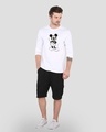 Shop Men's White Sketchy Mickey Waterbase (DL) Graphic Printed T-shirt-Design